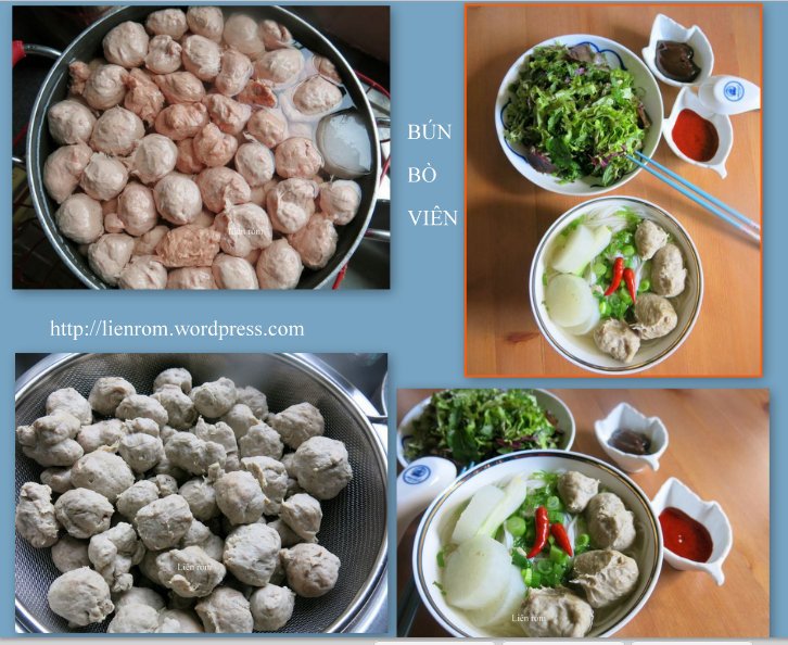 Tô bún bò viên hoàn chỉnh kèm tương chấm và các loại rau gia vị