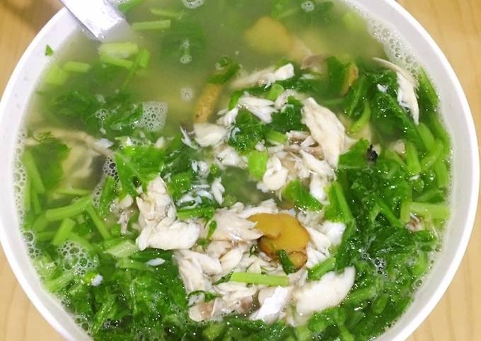 Tô canh cải ngọt cá rô đồng