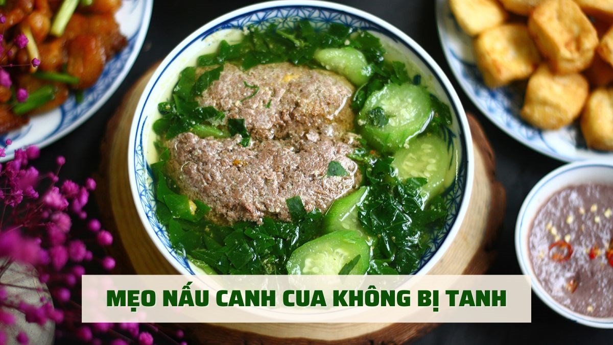 Tô canh cua đồng xanh mát, riêu cua nổi hấp dẫn