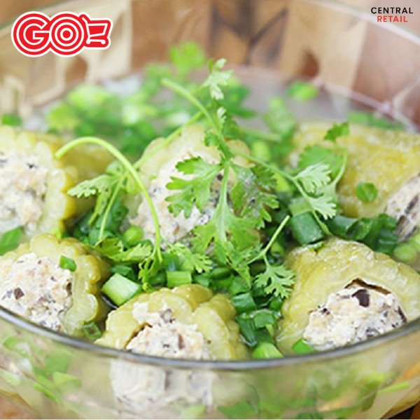 Tô canh khổ qua nhồi thịt thơm ngon sau khi nấu chín