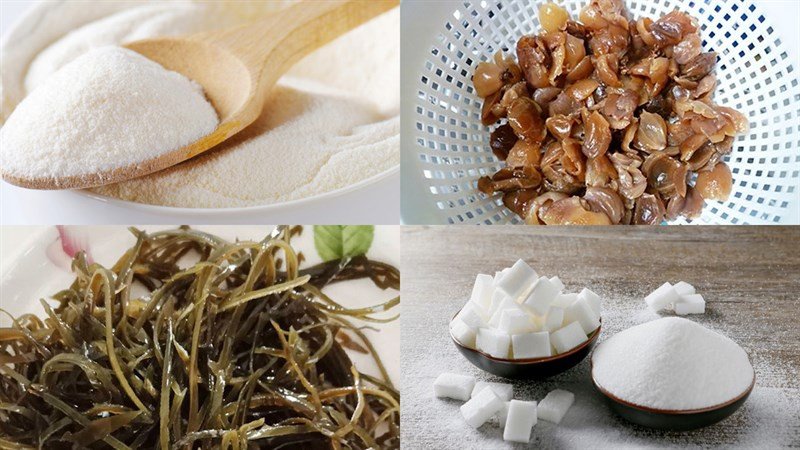 Toàn bộ nguyên liệu làm chè nhãn nhục đường phèn phổ tai