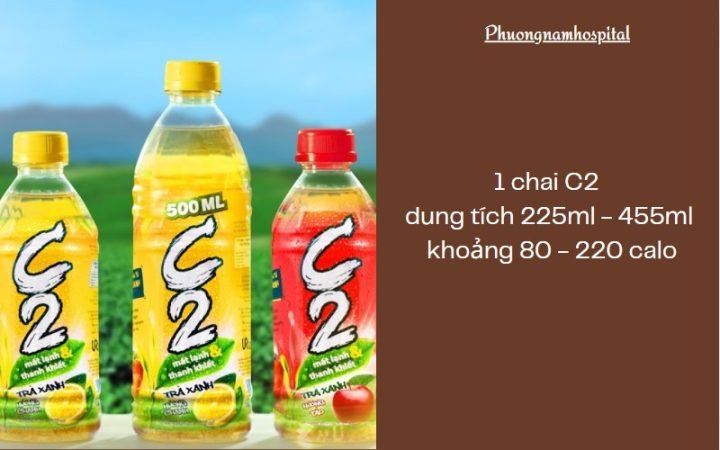 Tổng quan về lượng calo trong một chai C2 theo dung tích và hương vị