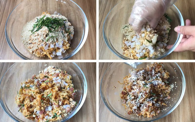Trộn nhân bánh nướng thập cẩm