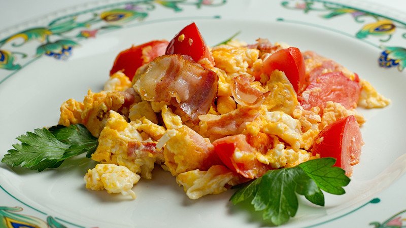 Trứng cà chua và tăng cân