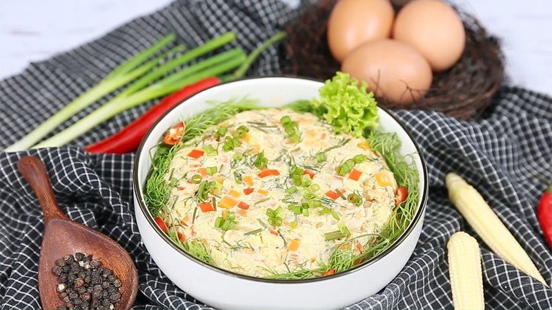 trứng cá hấp ngũ sắc đầy màu sắc, dinh dưỡng