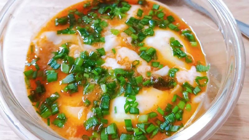 Trứng hấp nước tương thơm ngon