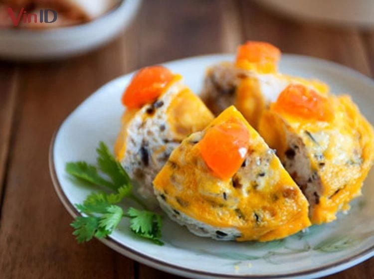Trứng hấp thịt trứng muối béo mặn hấp dẫn, công thức độc đáo