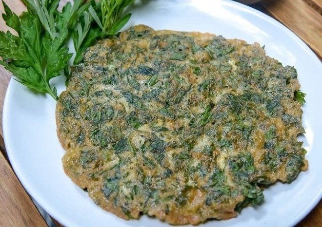 Trứng luộc ngải cứu