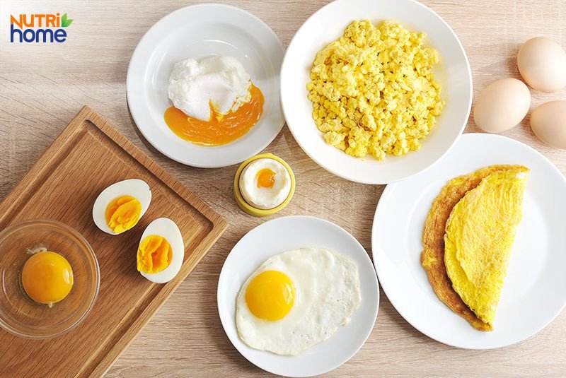Trứng, thực phẩm giàu calo và protein, giúp bạn tăng cân mà vẫn đa dạng thực đơn