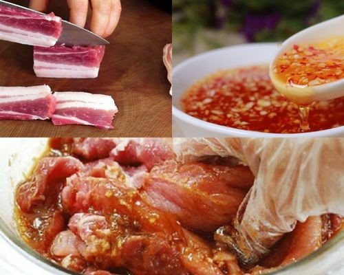 Ướp thịt ba chỉ đậm đà hương vị