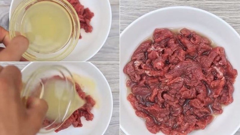 Ướp thịt bò với các loại trái cây có vị chua như dứa giúp thịt mềm nhanh
