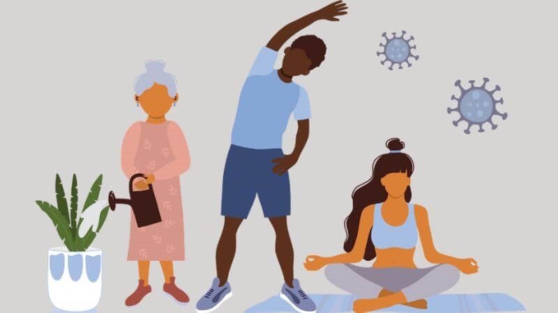Vận động thể chất và bánh giò