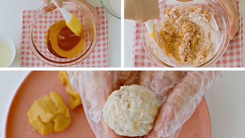Vo tròn nhân sữa dừa sầu riêng
