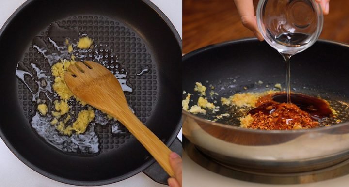 Cách Làm Đậu Tứ Xuyên Thịt Băm Chuẩn Vị Gia Đình Xào thịt băm và gia vị cho sốt đậu Tứ Xuyên