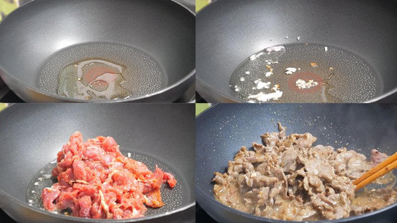 Xào thịt bò nhanh tay cho món bún bò miền Nam