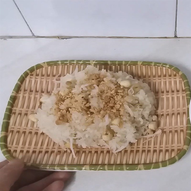 Xôi hạt sen dừa thành phẩm dẻo thơm