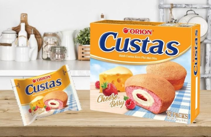Bánh Custard với nhiều hương vị khác nhau