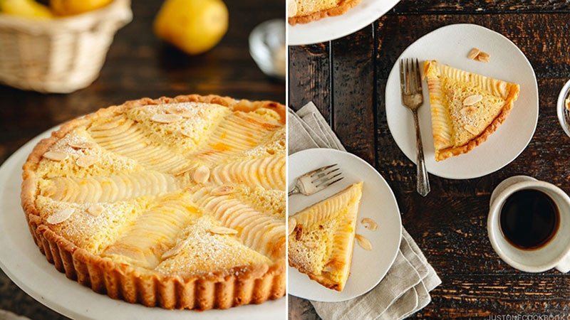Bánh Tart lê hạnh nhân thơm ngon