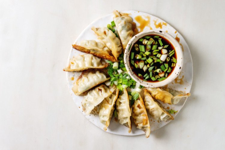 Bánh xếp áp chảo hai mặt