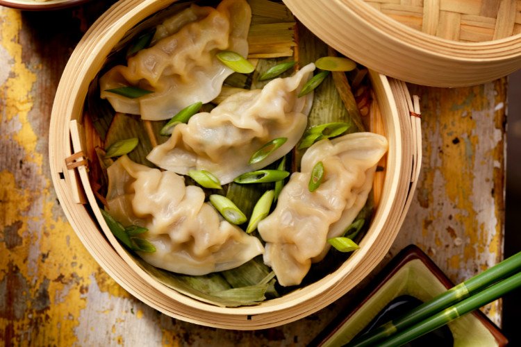 Bánh xếp hấp nóng hổi