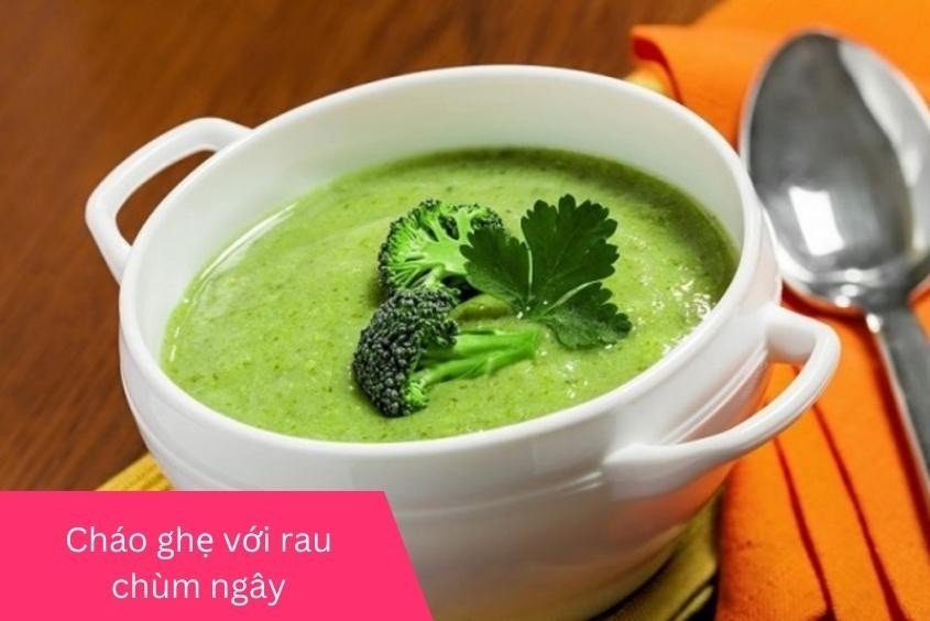 Cháo ghẹ kết hợp rau chùm ngây tăng cường miễn dịch cho bé