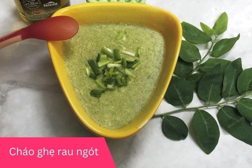 Cháo ghẹ rau ngót đậm đà hương vị, giàu vitamin