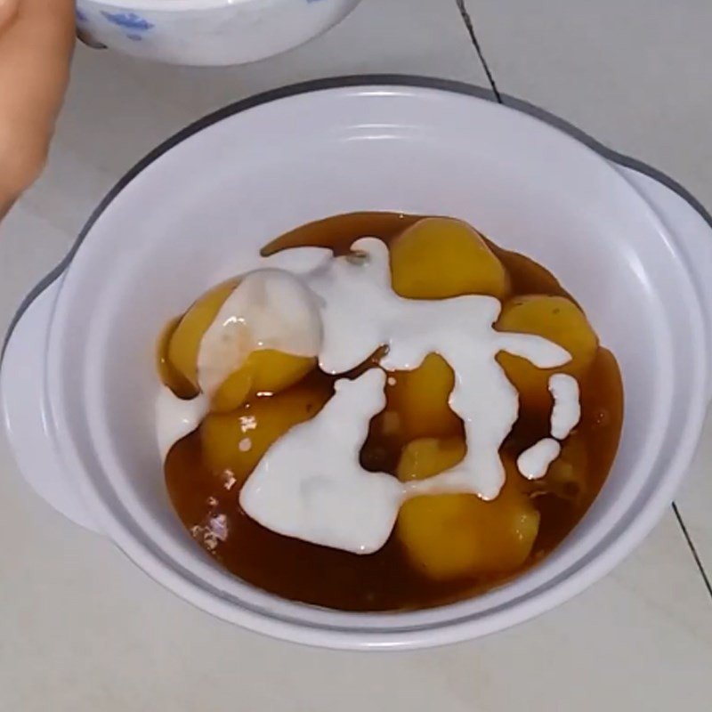 Chén chè khoai sọ bột năng hoàn chỉnh, hấp dẫn