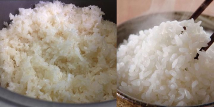Cơm nếp và cơm tẻ so sánh lượng calo trong khẩu phần ăn