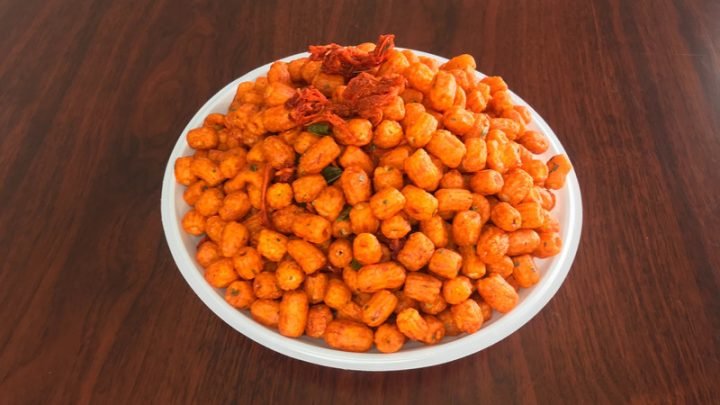 Dĩa nui chiên giòn vàng óng ánh