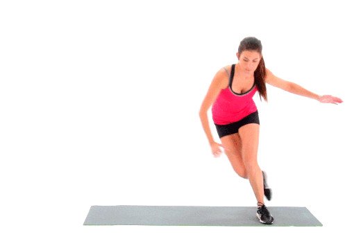 Động tác Speed Skaters giúp tăng cường tim mạch và đốt mỡ trong Tabata