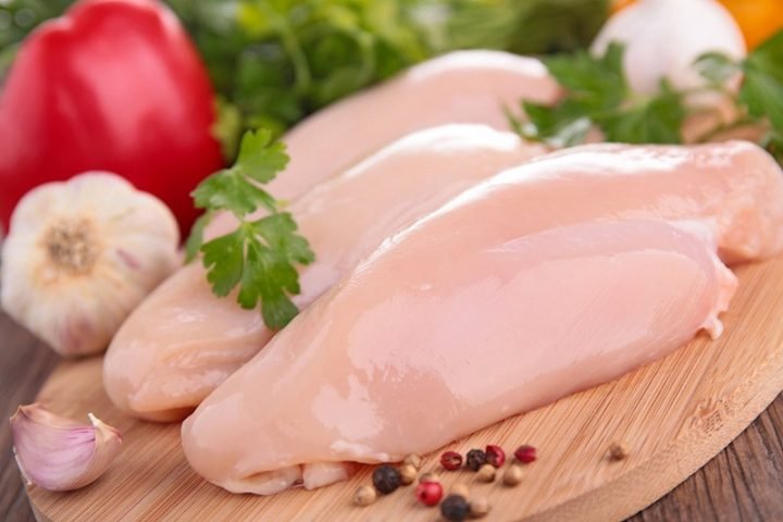 Giá trị calo và dinh dưỡng của 100g ức gà chín