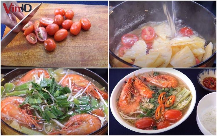 Hướng dẫn nấu canh chua tôm ngon đúng điệu