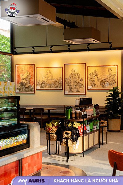 Menu Highland đa dạng các món ăn và thức uống
