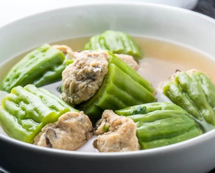 món ăn chay cúng khổ qua nhồi đậu hũ