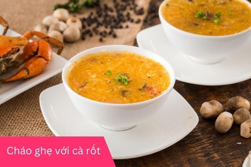 Món cháo ghẹ nấu cà rốt bổ dưỡng cho sự phát triển của bé