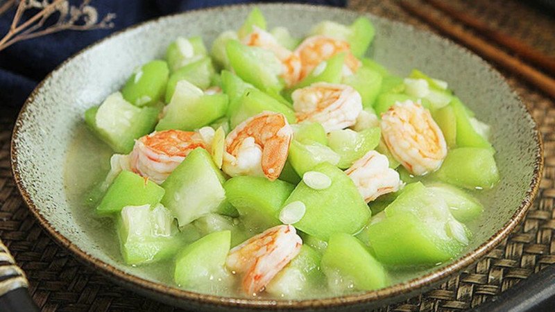 Món mướp nấu đơn giản kết hợp protein giúp giảm cân