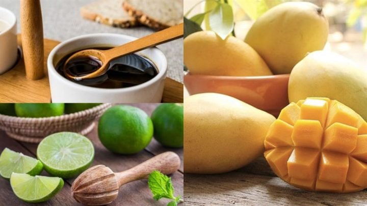 Nguyên liệu làm bánh tráng xoài chuẩn vị