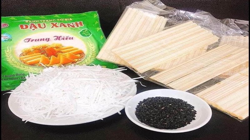 Nguyên liệu làm bò bía