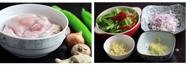 Nguyên liệu tươi ngon chuẩn bị cho cách xào dạ dày lợn giòn tại nhà