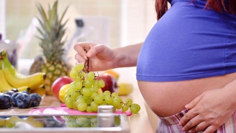 Nho tốt cho bà bầu
