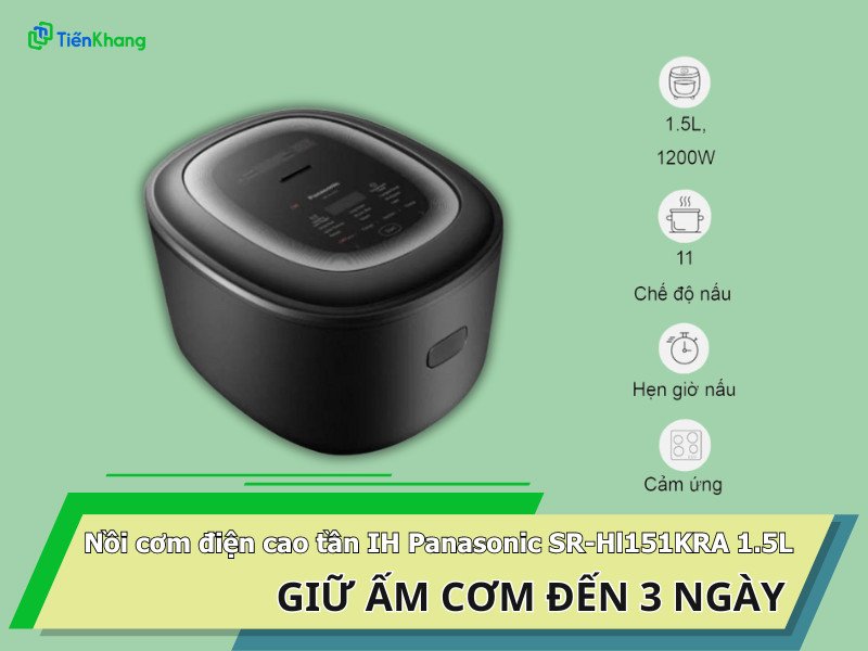 Nồi cơm điện cao tần giúp nấu cơm gạo lứt đậu đen chín đều