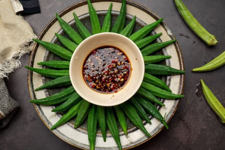 Nước chấm đặc biệt ăn kèm với đậu bắp luộc ngon