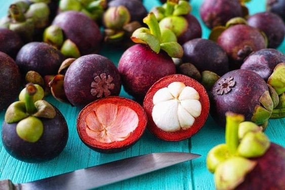 Quả măng cụt tươi ngon đang vào mùa