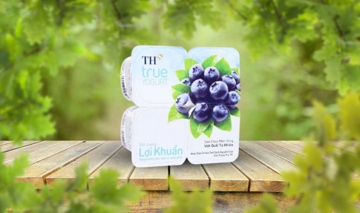 Sữa chua trái cây TH true YOGURT việt quất giúp kiểm soát calo