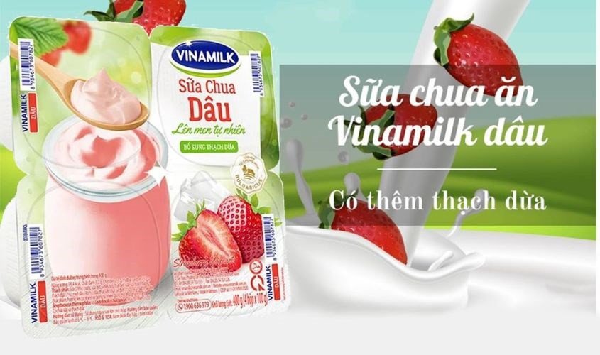 Sữa chua Vinamilk dâu, lựa chọn lành mạnh cho người quan tâm sữa chua trân châu bao nhiêu calo