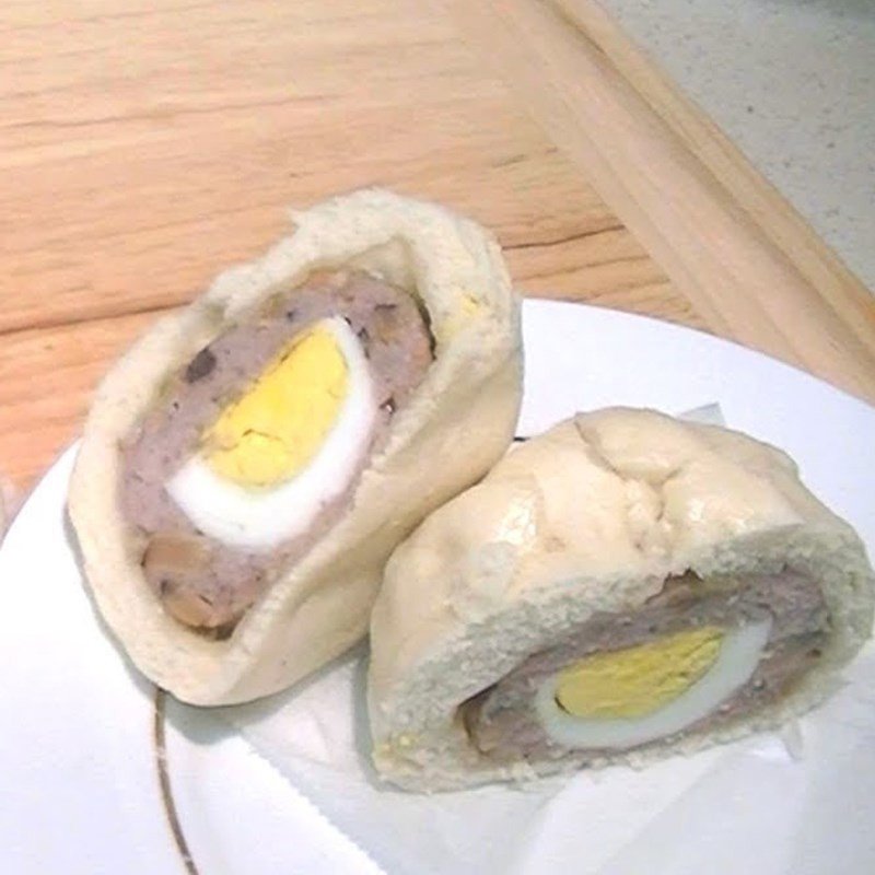 Thành phẩm bánh bao từ bột mì hấp chín, thơm ngon