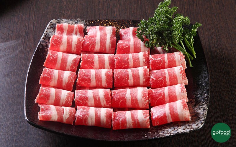 Thịt ba chỉ bò Mỹ với giá trị dinh dưỡng cao, cung cấp protein và các vitamin thiết yếu