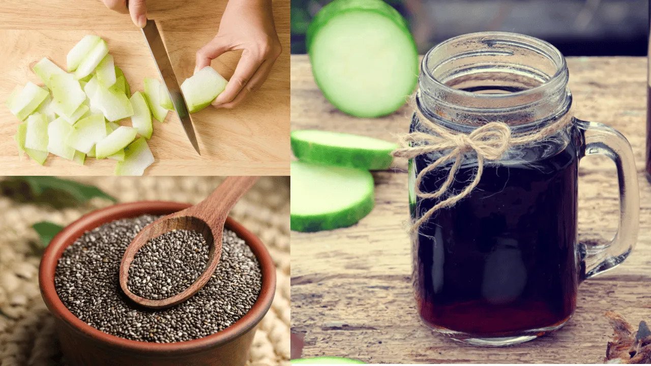 Trà bí đao hạt chia thơm ngon bổ dưỡng