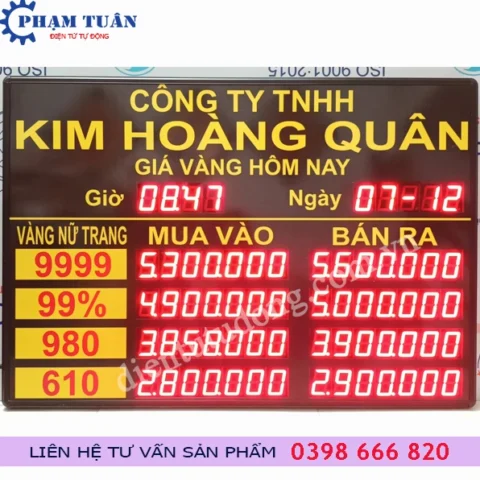 Bảng giá vàng các loại