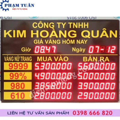 Biểu đồ giá vàng 9999 hôm nay